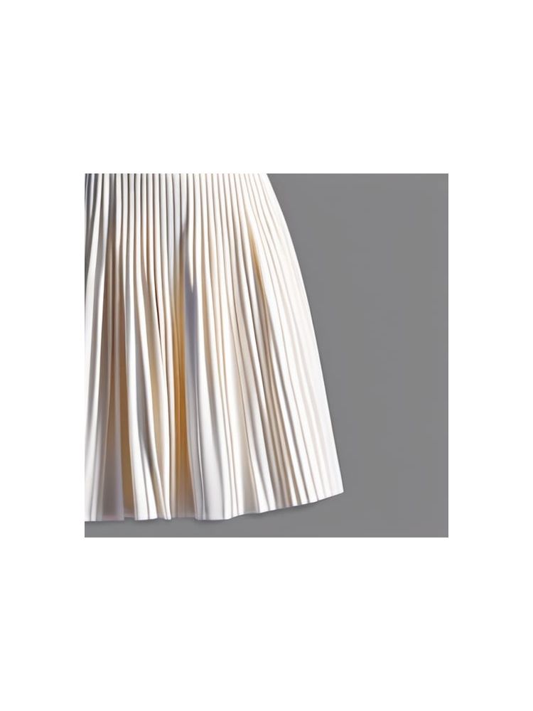 Pleated Midi Skirt
