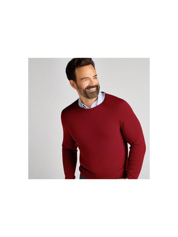 Merino Wool Crewneck Sweater - Premium