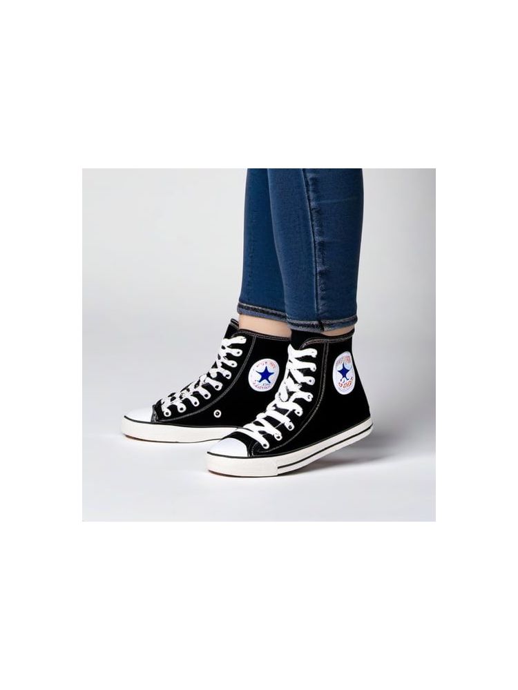 Canvas High-Top Sneakers - Premium