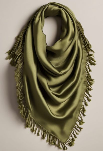 Silk Fringed Scarf