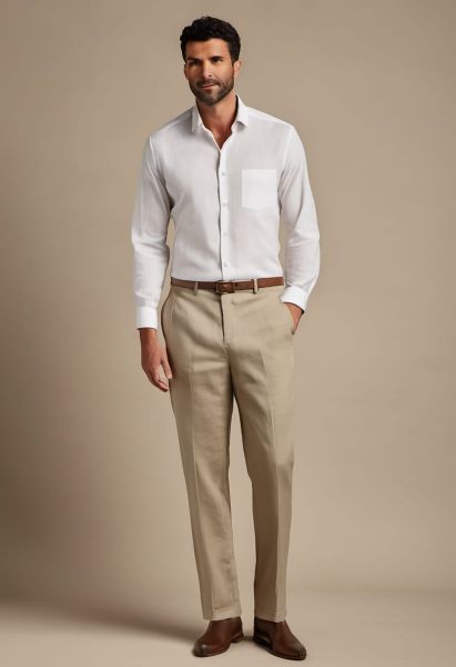 Linen Tapered Trouser