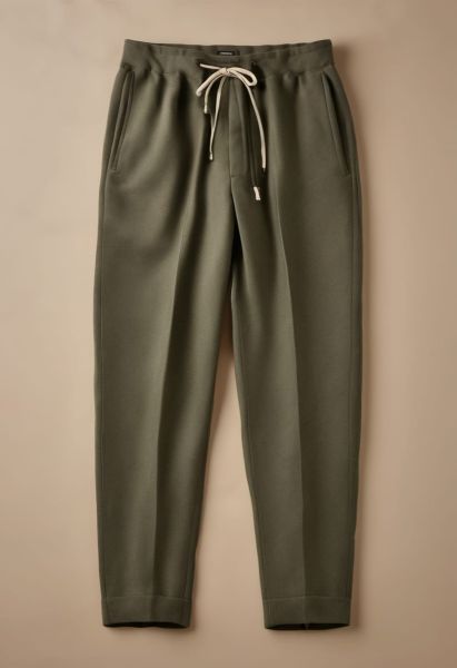 Wool Drawstring Trouser