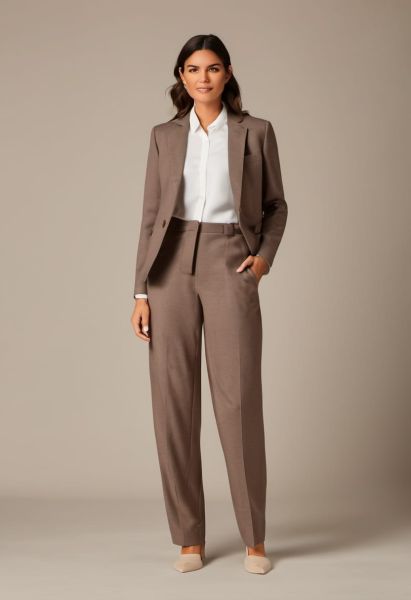 Ink Wool Cropped Trouser